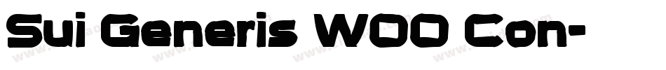 Sui Generis W00 Con字体转换